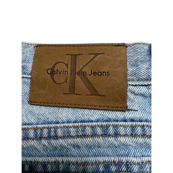 Vintage 90s Calvin Klein Women’s Custom Cut Off Raw Hem Denim‎ Shorts - 15 / 16 - Picture 5 of 8